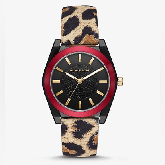 MK leopard print watch - Picture 1 of 5